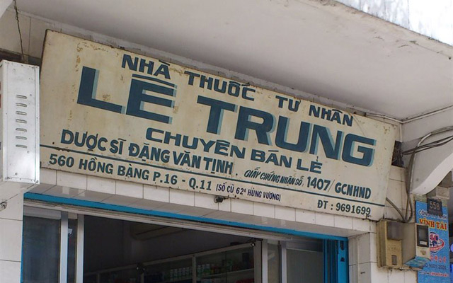 Nhà Thuốc Tây Lê Trung - Hồng Bàng