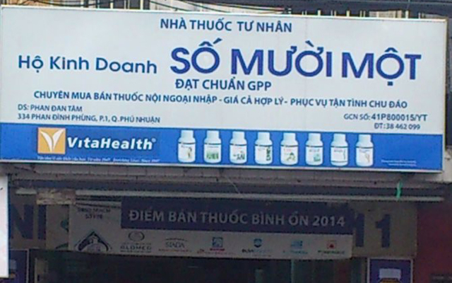 Nhà Thuốc Tư Nhân Số 11 - Phan Đình Phùng