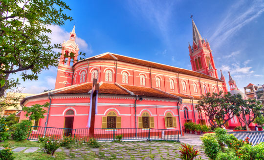 Nhà thờ Tân Định là một trong những nhà thờ có quy mô lớn nhất tại thành phố này